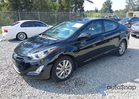 2014 Hyundai Elantra Se from USA, damaged, VIN KMHDH4AEXEU165173